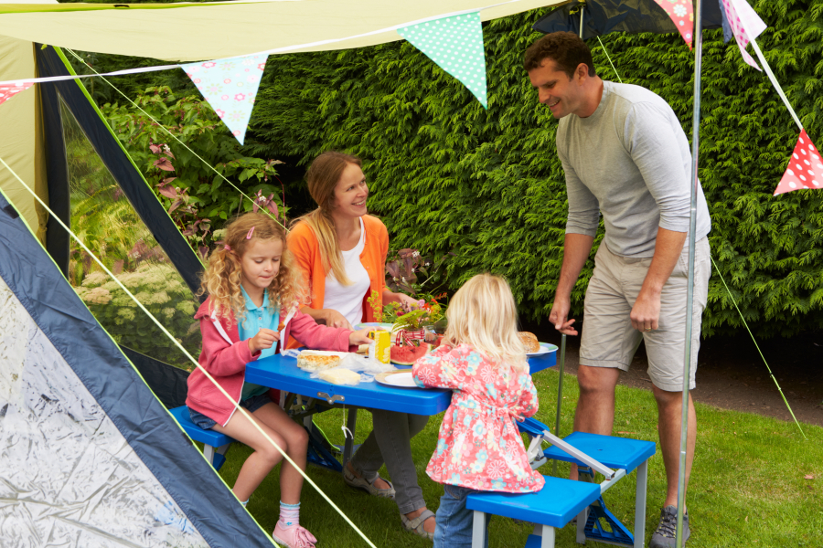 famille au camping le Neptune Lanloup 